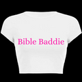 Bible Baddie White Baby Tee